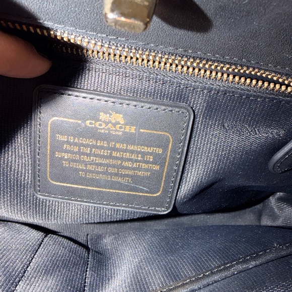 Coach Zebra Print Satchel in Brown and Black - Picture 11 of 14